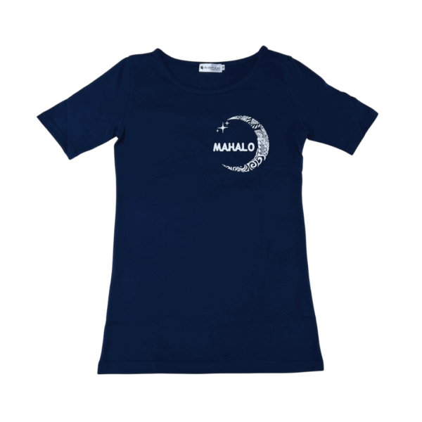 半袖Tシャツ mahalo（ネイビー)