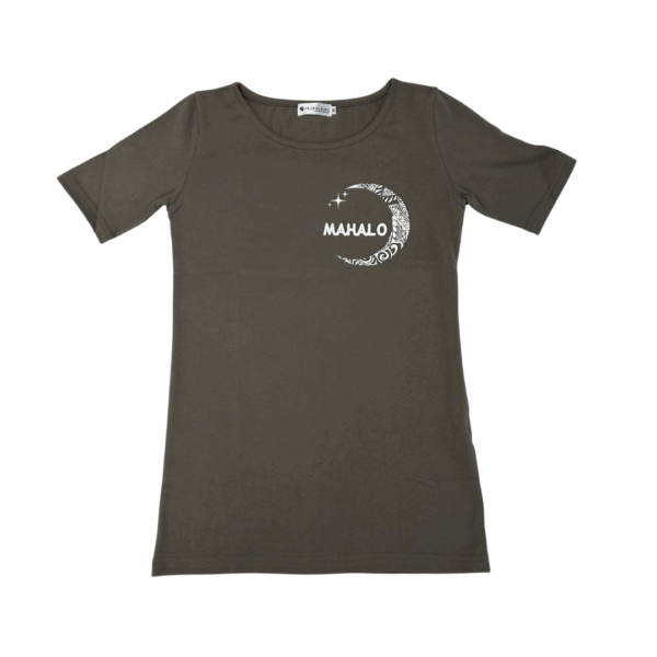半袖Tシャツ mahalo（カーキ)