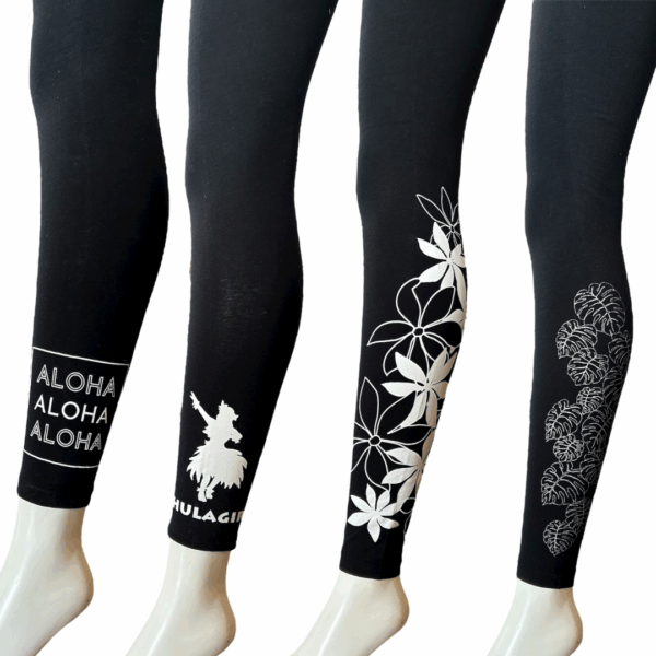 【20％OFF】ハワイアンレギンス-足首細めタイプ