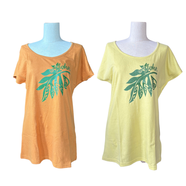半袖ドルマンTシャツ XL-モンステラ