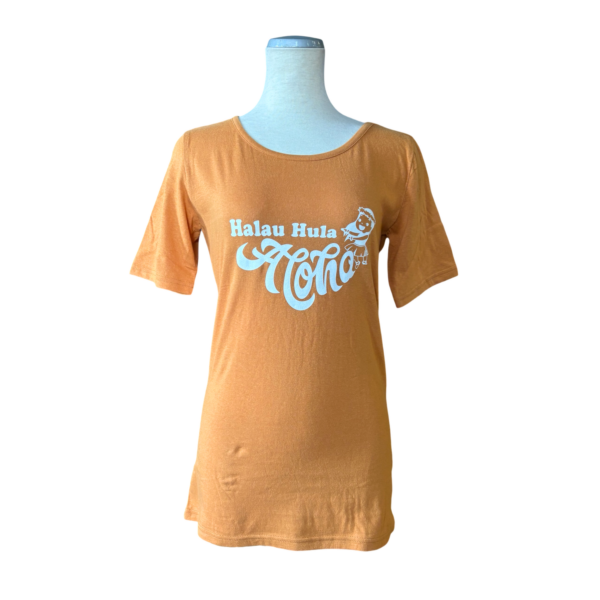 半袖Tシャツ L size-Halau Hula オレンジ